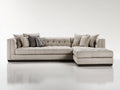 Canapé d'angle - Tissu - 294 x 170 x 82 cm - Beige - Style moderne