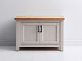 Buffet - Bois - 92x43x84 cm - Beige clair-Bois naturel - Maison de campagne