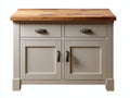 Buffet - Bois - 92x43x88 cm - Beige clair-Bois naturel - Rustique