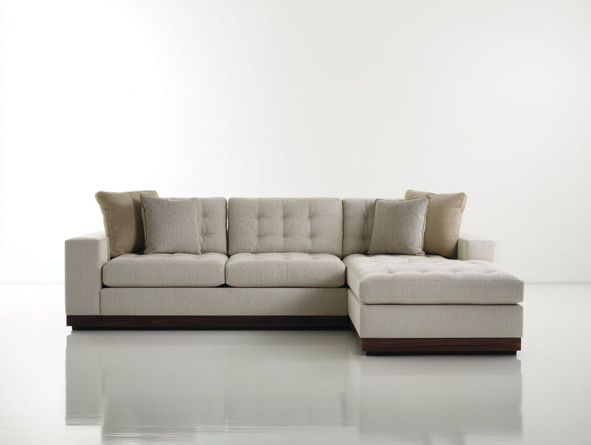Canapé d'angle - Tissu - 289 x 168 x 82 cm - Beige - Style moderne élégant